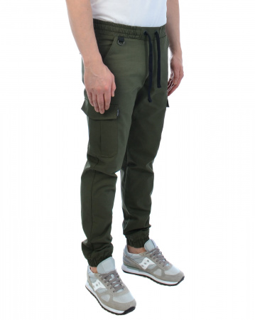 Джоггеры мужские на флисе Cool Penguin JMR 1713W (Khaki 5XL темно-зеленый)