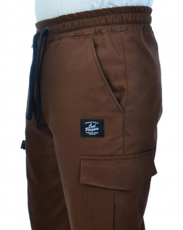 Джоггеры мужские на флисе Cool Penguin JMC 1713W (Brown 3XS коричневый)