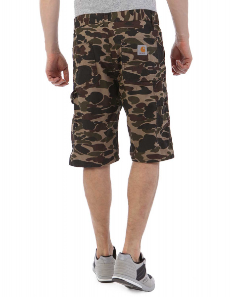 Шорты Carhartt WIP Single Knee II Anderson Cotton Canvas 6.5 Oz (31 коричневый камуфляж)