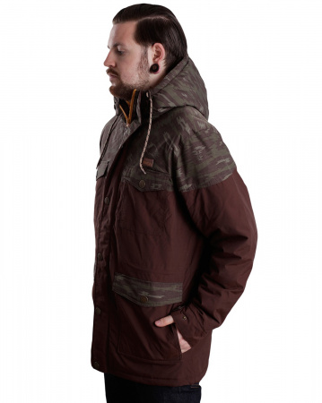 Куртка-парка Iriedaily Insulaner Parka (M коричневый камуфляж)