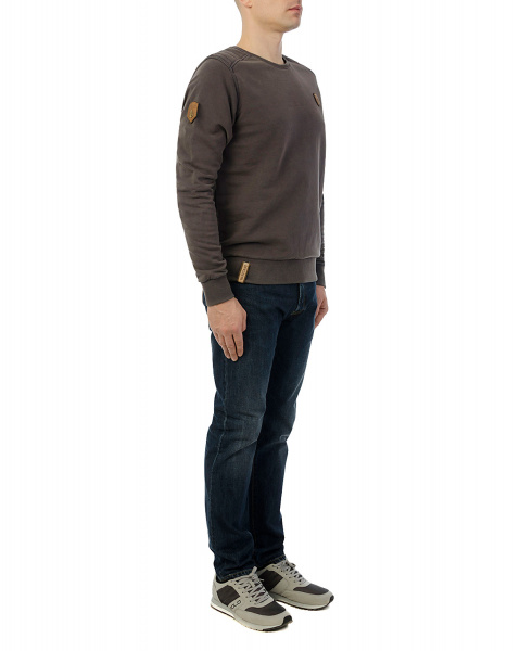 Толстовка мужская свитшот Naketano First Blood Heritage (Heritage Purple Grey L)