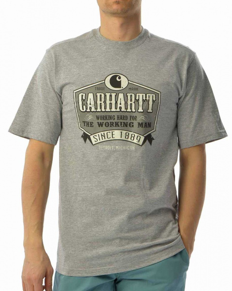 Футболка Carhartt USA 101129 034 Relaxed Fit (S серый золотой)