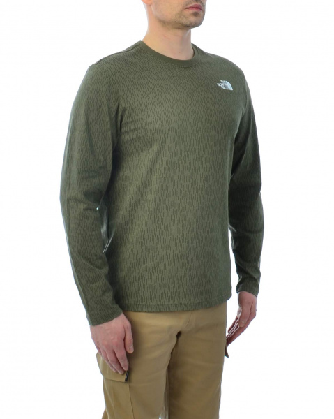 Футболка мужская с длинным рукавом The North Face Red Box LS 100 (XXL зеленый)