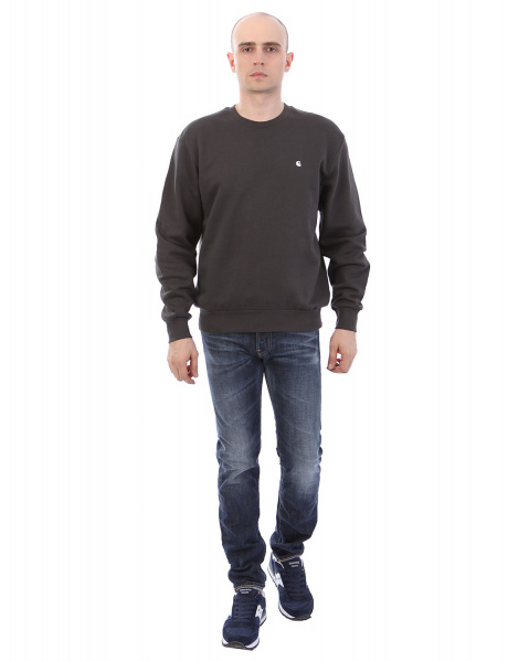 Толстовка свитшот Carhartt Madison Sweatshirt (S темно-серый)