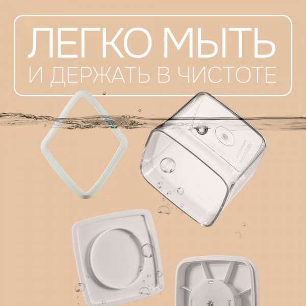 Набор контейнеров Ankou, пищевые вакуумные с герметичной крышкой (квадратный в наборе 4шт.)