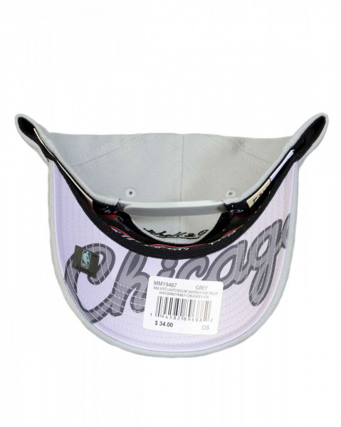 Головной убор MM19487 Spot Lights Stretch Snapback CHICAGO BULLS Grey 6HSSMM19487-CBUGREY (CHICAGO BULLS Grey,OS)