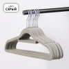 Вешалки АЛИ ЧАЙНА, "Флокинг", 10 шт. 22*41 70гр (SY017 GREY, 22*41)