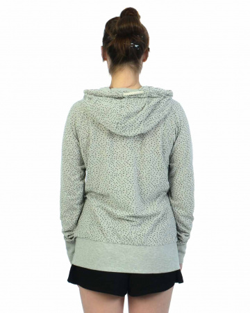 Толстовка легкая женская с капюшоном Naketano Gartenmobelgangster (Stone Grey Melange XL)