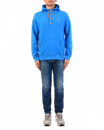 Толстовка мужская с капюшоном Iriedaily Hipster Hoody Blue (M темно-голубой)