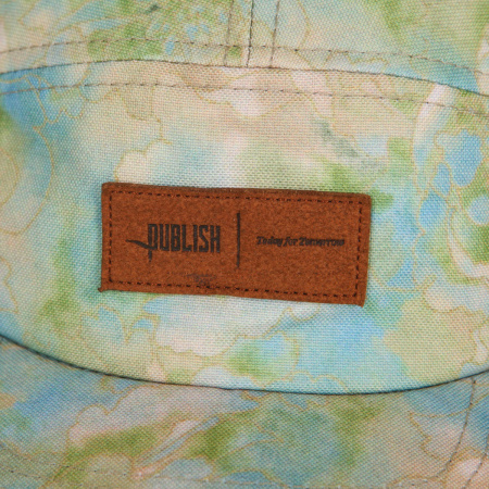 Бейсболка Publish 5 Panel (OS голубой бежевый)