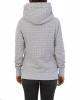 Толстовка женская с капюшоном Naketano Darthving Heart (Grey M)