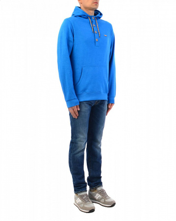 Толстовка мужская с капюшоном Iriedaily Hipster Hoody Blue (L темно-голубой)