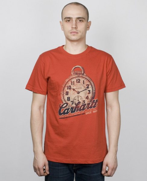 Футболка Carhartt USA K557 T-shirt Regular (S кирпичный)