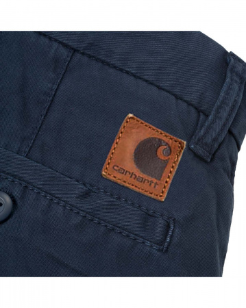 Шорты Carhartt WIP Johnson Short Questa Cotton Twill 9 Oz (28 темно-синий)