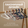 Вешалки АЛИ ЧАЙНА, Детские плоские, 5 шт. 17*32 38гр (SY101 BLACK, 17*32)