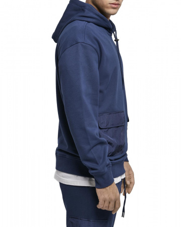 Толстовка мужская с капюшоном Urban Classics 80's Hoody TB4135 (XXL темно-синий)
