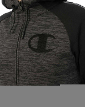 Толстовка с капюшоном на молнии Champion Authentic American EZ509 (L черный свет)