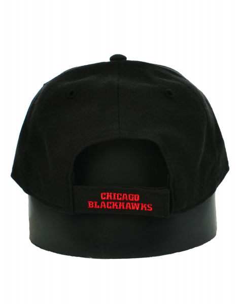 Бейсболка классическая с изогнутым козырьком '47 Brand MVP Chicago Blackhawks H-MVP04WBV (OS черный орнамент)