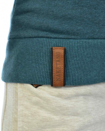 Толстовка женская с капюшоном Naketano Dirty Schmierlappen (Dirty Deep Blue Green S)