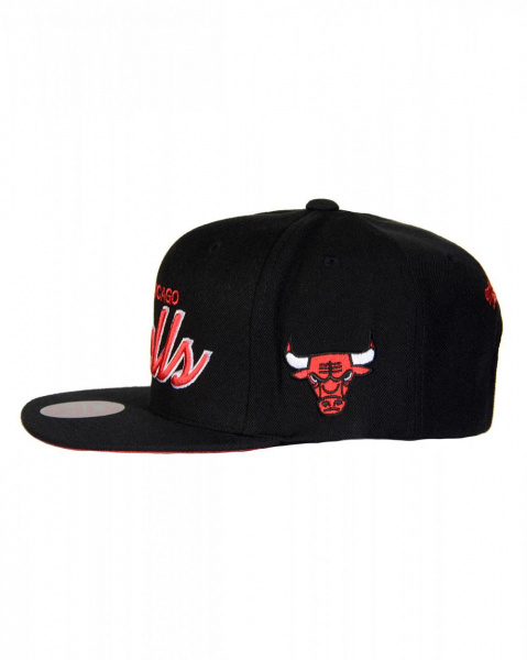 Головной убор MM19008 Foundation Script Snapback CHICAGO BULLS Black 6HSSMM19008-CBUBLCK (CHICAGO BULLS Black, OS)