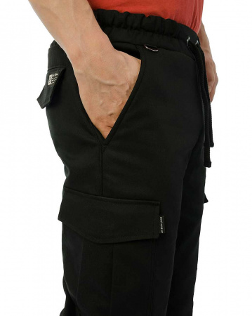 Джоггеры мужские на флисе Cool Penguin JMD 1713W (Black XS черный)