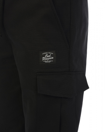 Джоггеры мужские на флисе Cool Penguin JMC 1713W (Black XXL черный)