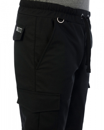Джоггеры мужские на флисе Cool Penguin JMR 1713W (Black M черный)