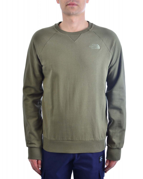 Толстовка мужская свитшот The North Face Dome Simple Raglan (L зеленый)