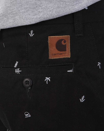 Шорты Carhartt WIP Johnson Short Dexter Cotton (36 черный белый)